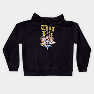 THUG-LIFE-GOLDEN-GILRS Kids Hoodie